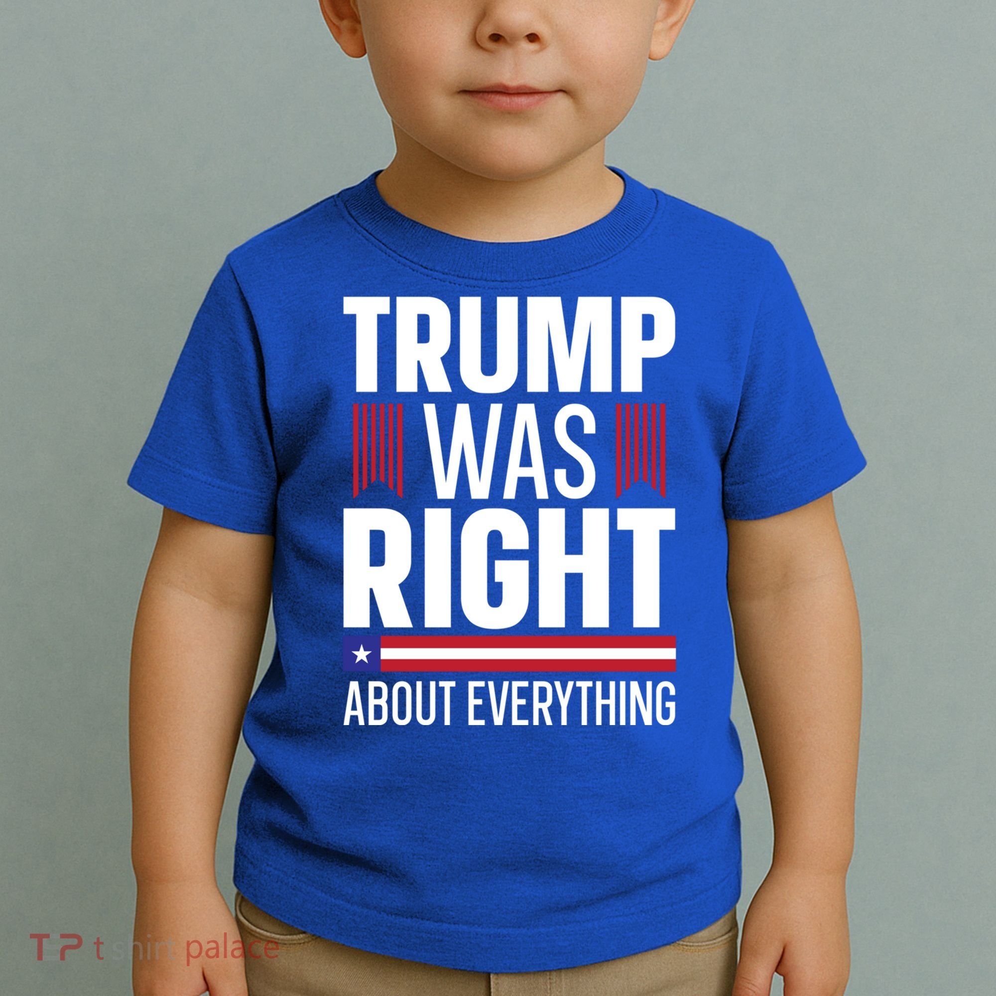 Pro Donald Trump Gift Trump Was Right About Everything Meaningful Gift Toddler T-Shirt