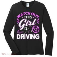 Passed Drivers Test New Driving License Congratulations Teen Women's Long Sleeve Shirt thumb 0