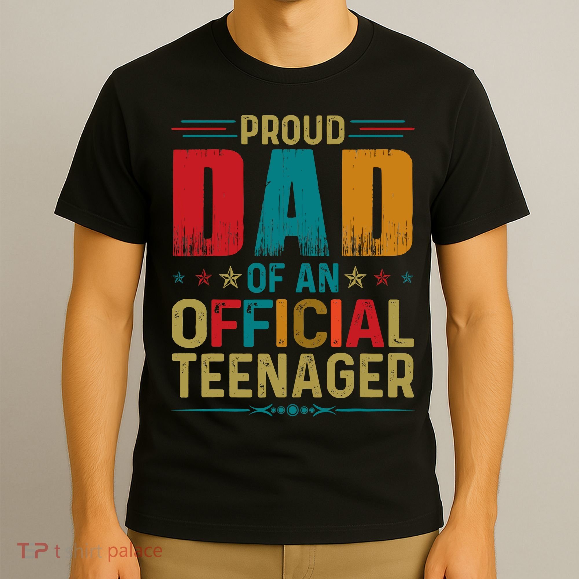 Proud Dad Teenager Funny Bday Party 13 Year Old T-Shirt