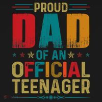 Proud Dad Teenager Funny Bday Party 13 Year Old T-Shirt thumb 7