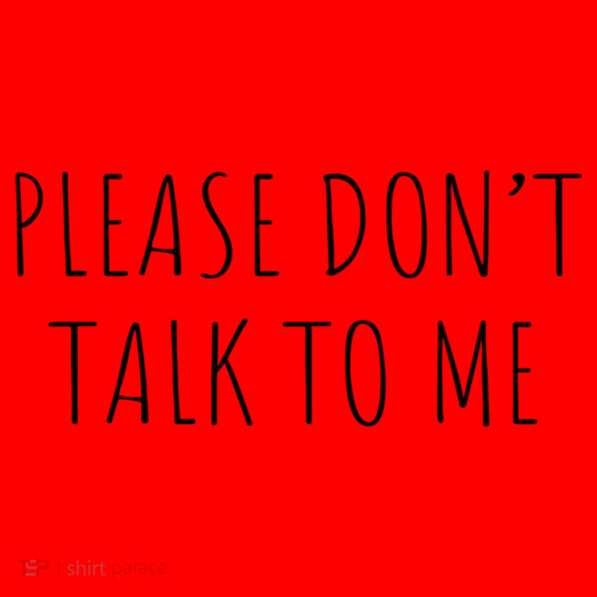Please Don't Talk To Me Cool Gift Santa Hat