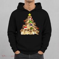 Pug Dogs Tree Christmas Sweater Xmas Pet Animal Dog Gifts Hoodie thumb 0