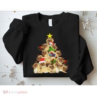 Pug Dogs Tree Christmas Sweater Xmas Pet Animal Dog Gifts Sweatshirt thumb 2