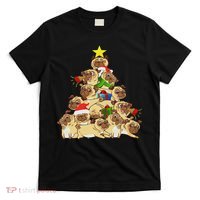 Pug Dogs Tree Christmas Sweater Xmas Pet Animal Dog Gifts T-Shirt thumb 0