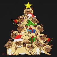 Pug Dogs Tree Christmas Sweater Xmas Pet Animal Dog Gifts Pajama Set thumb 2
