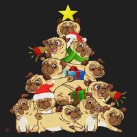 Pug Dogs Tree Christmas Sweater Xmas Pet Animal Dog Gifts Hat thumb 2