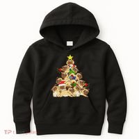 Pug Dogs Tree Christmas Sweater Xmas Pet Animal Dog Gifts Kids Hoodie thumb 0