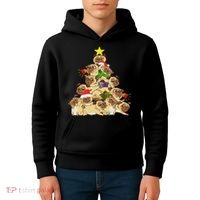 Pug Dogs Tree Christmas Sweater Xmas Pet Animal Dog Gifts Kids Hoodie thumb 4