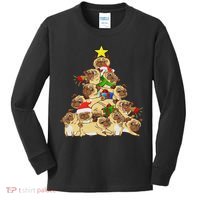 Pug Dogs Tree Christmas Sweater Xmas Pet Animal Dog Gifts Kids Long Sleeve Shirt thumb 0