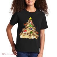 Pug Dogs Tree Christmas Sweater Xmas Pet Animal Dog Gifts Kids T-Shirt thumb 2