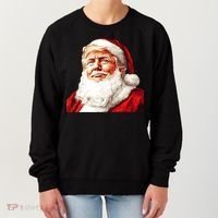 President Donald Trump Santa Claus Women's Sweatshirt thumb 0