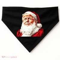 President Donald Trump Santa Claus USA-Made Doggie Bandana thumb 0