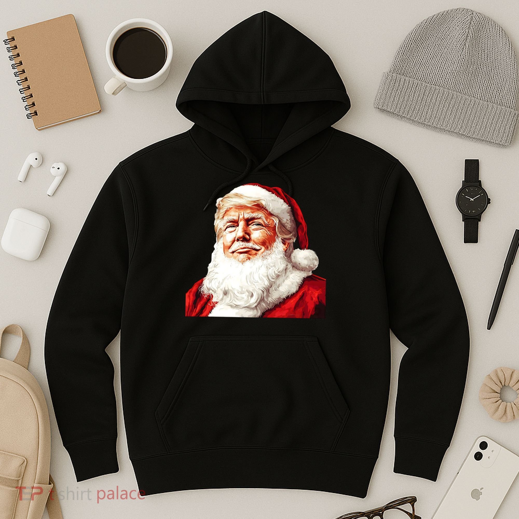 President Donald Trump Santa Claus Hoodie