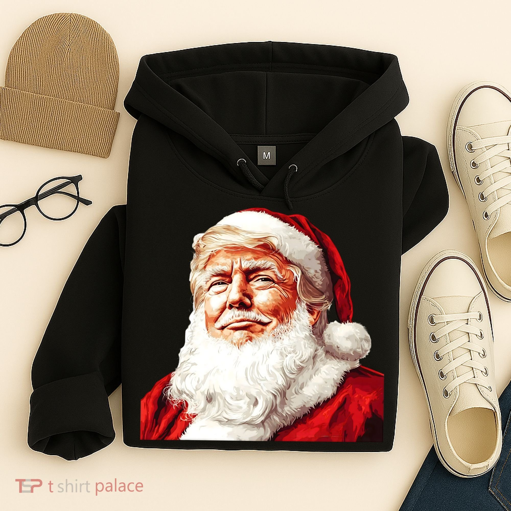 President Donald Trump Santa Claus Hoodie