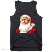 President Donald Trump Santa Claus Tank Top thumb 0