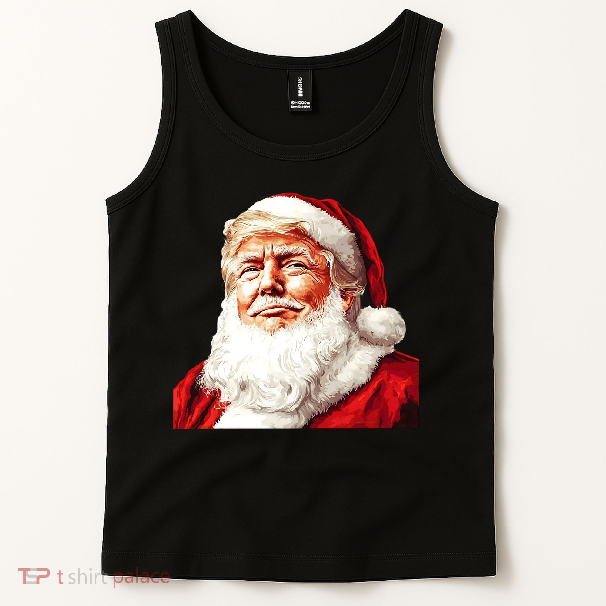 President Donald Trump Santa Claus Tank Top