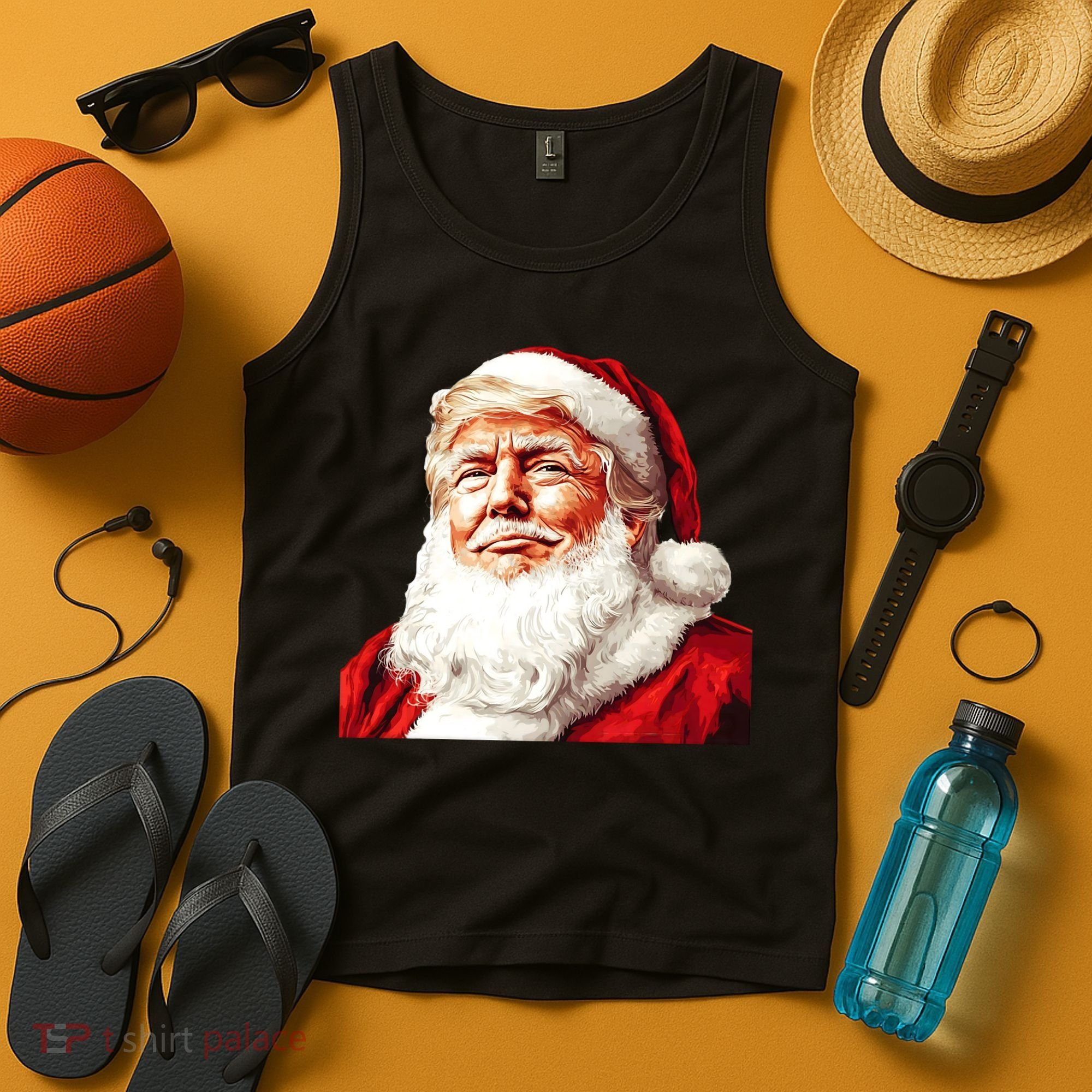 President Donald Trump Santa Claus Tank Top