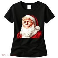 President Donald Trump Santa Claus Women's T-Shirt thumb 0