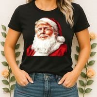 President Donald Trump Santa Claus Women's T-Shirt thumb 2
