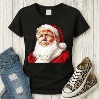 President Donald Trump Santa Claus Women's T-Shirt thumb 3