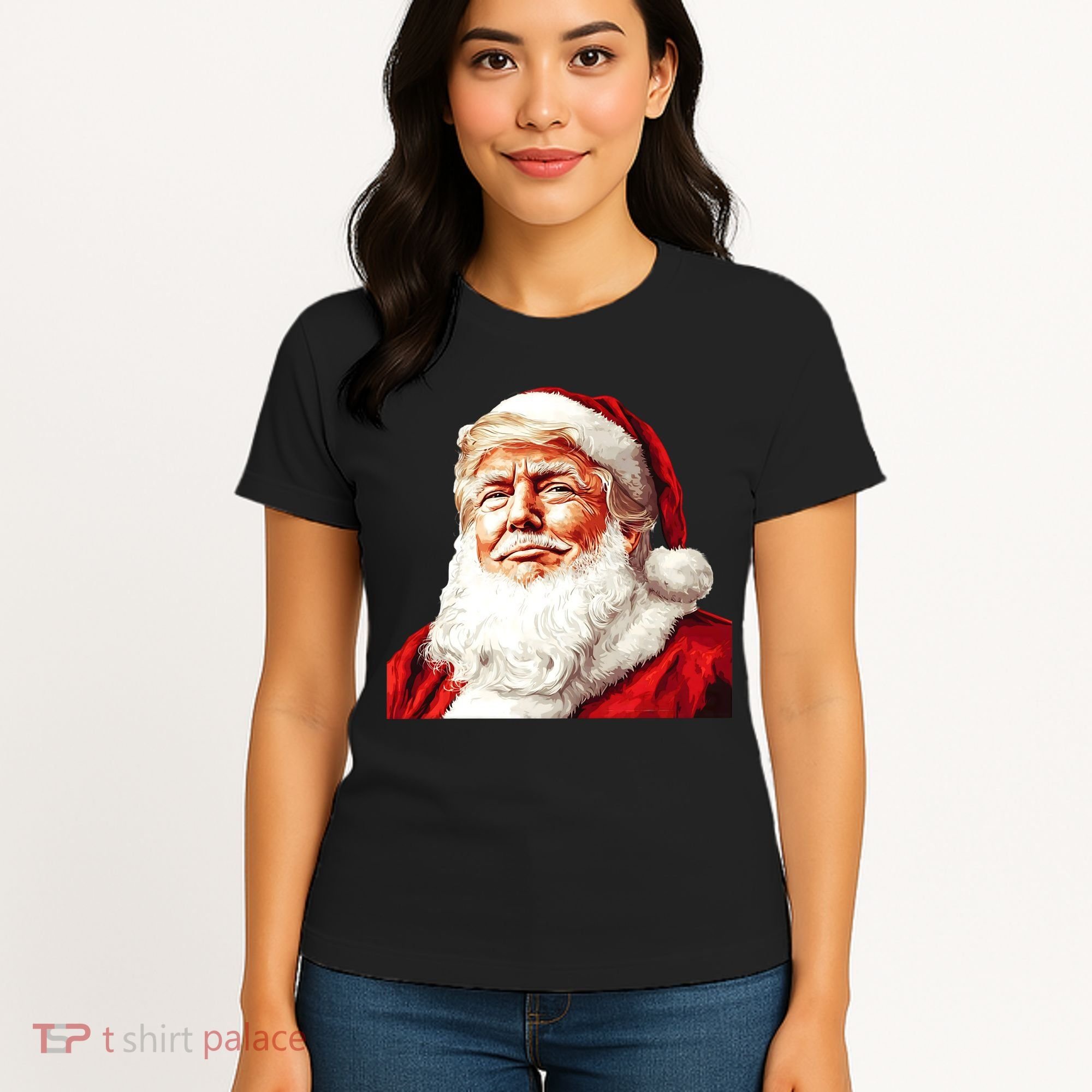 President Donald Trump Santa Claus Women's T-Shirt