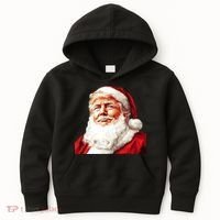 President Donald Trump Santa Claus Kids Hoodie thumb 0