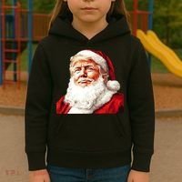 President Donald Trump Santa Claus Kids Hoodie thumb 3