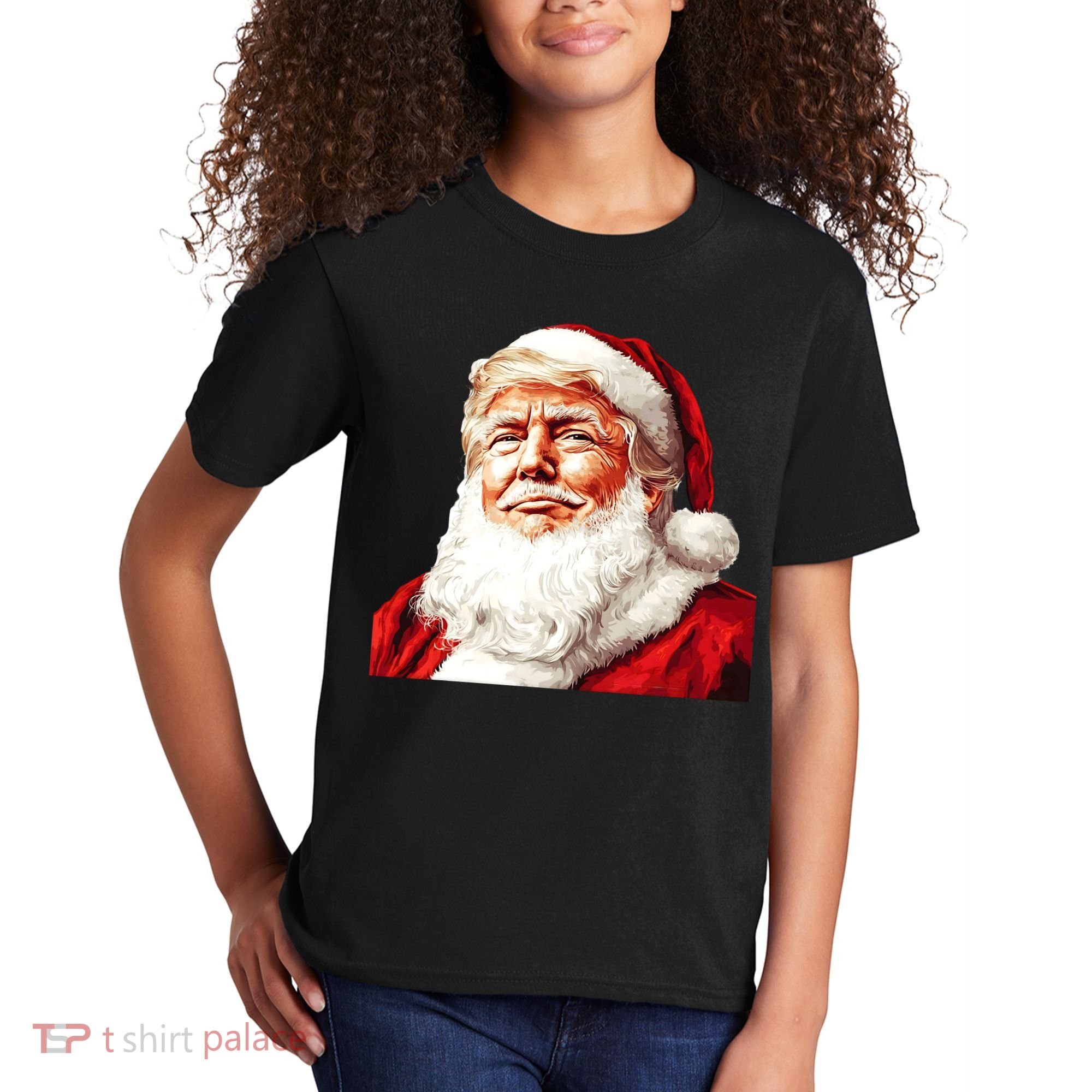 President Donald Trump Santa Claus Kids T-Shirt