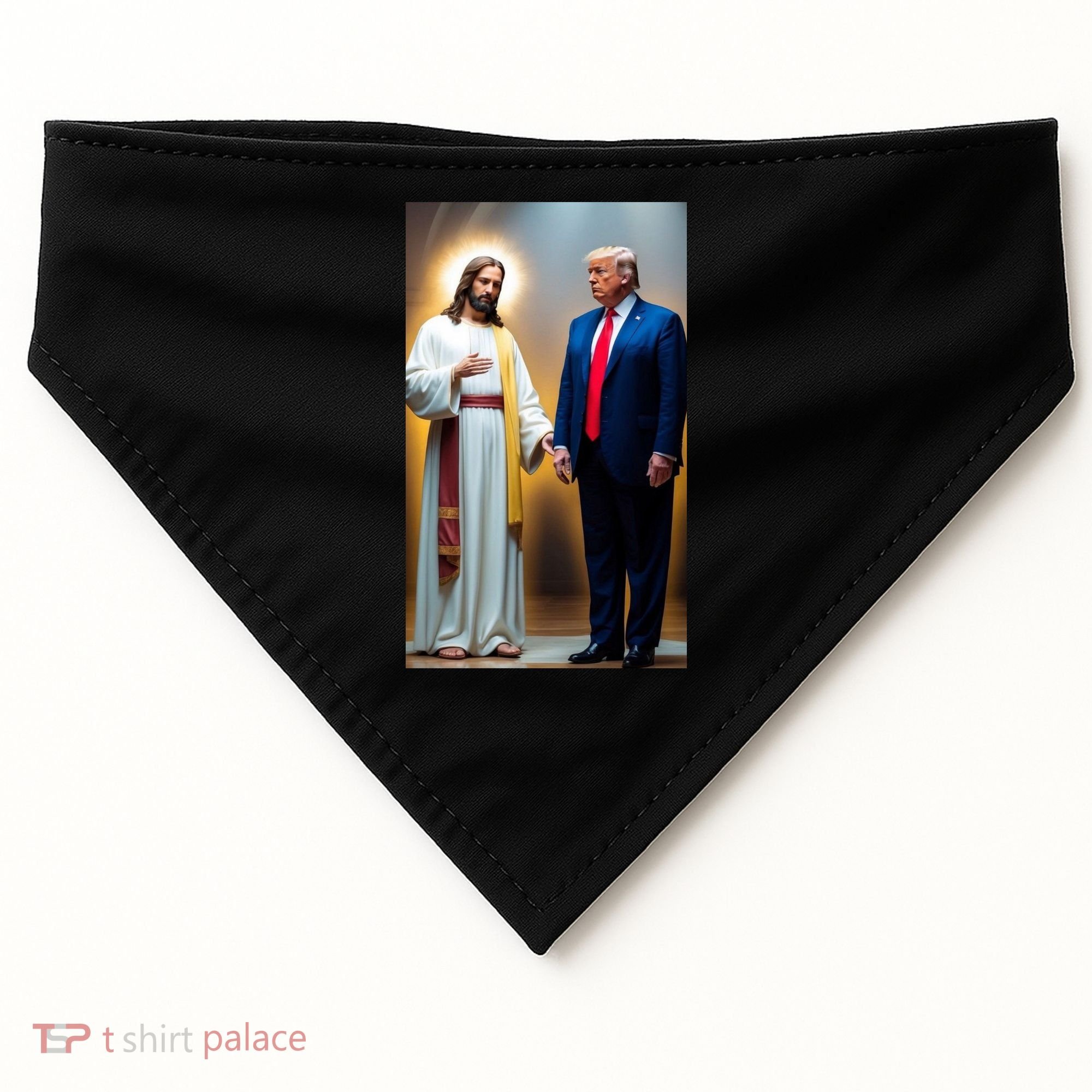Pro Donald Trump Jesus Christianity USA-Made Doggie Bandana