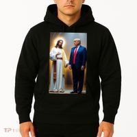 Pro Donald Trump Jesus Christianity Hoodie thumb 2