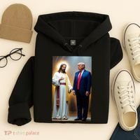 Pro Donald Trump Jesus Christianity Hoodie thumb 4