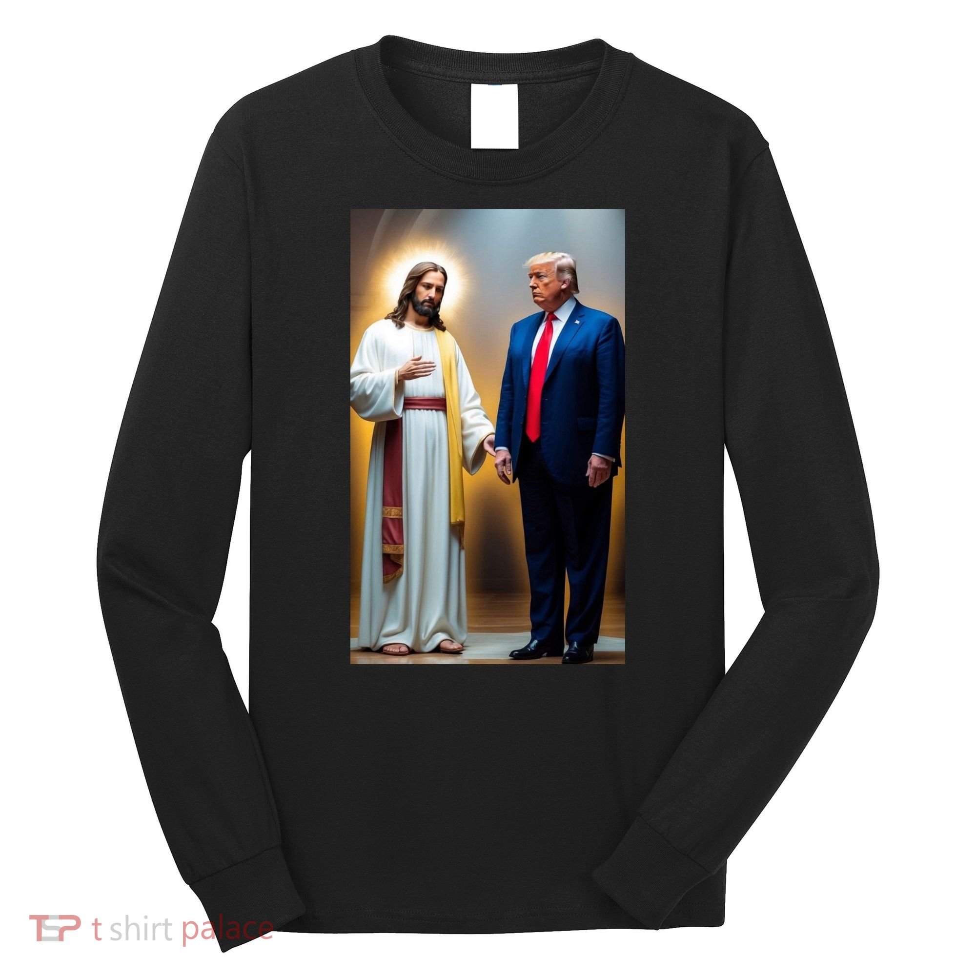Pro Donald Trump Jesus Christianity Long Sleeve Shirt