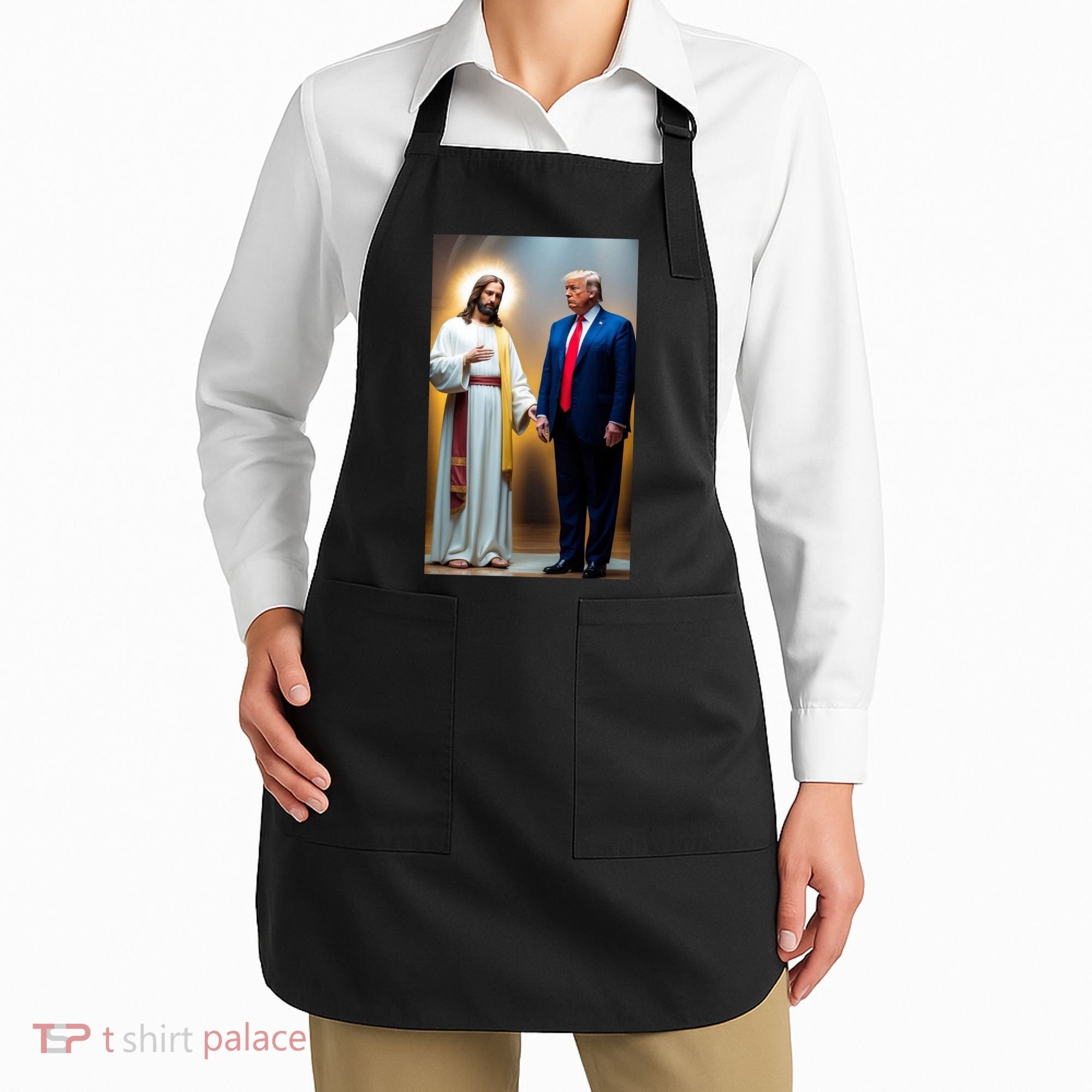 Pro Donald Trump Jesus Christianity Apron