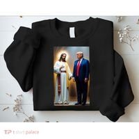Pro Donald Trump Jesus Christianity Sweatshirt thumb 2