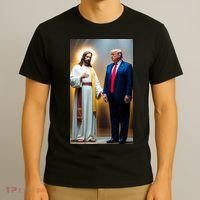 Pro Donald Trump Jesus Christianity T-Shirt thumb 3