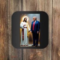 Pro Donald Trump Jesus Christianity Coaster thumb 0