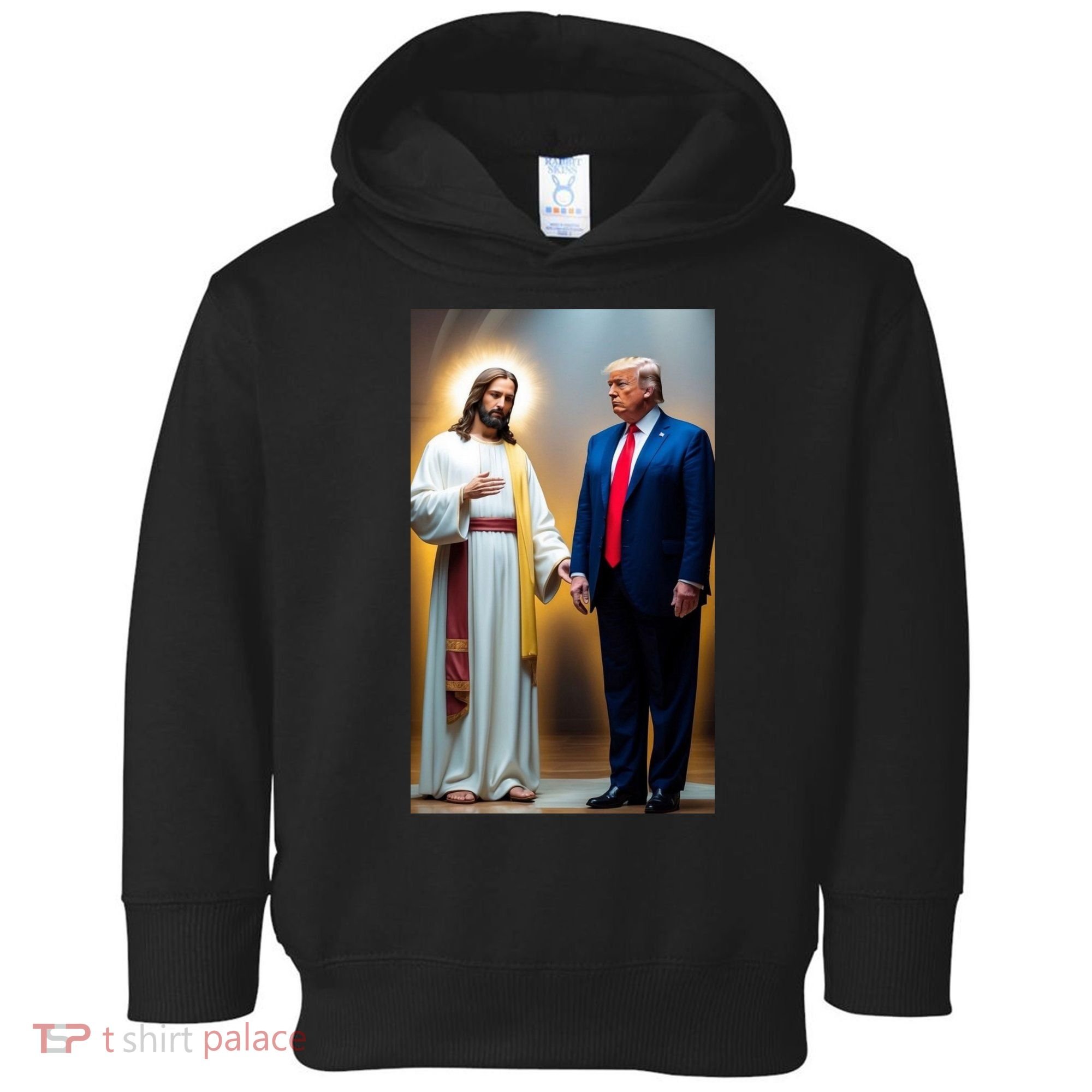 Pro Donald Trump Jesus Christianity Toddler Hoodie