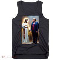 Pro Donald Trump Jesus Christianity Tank Top thumb 0