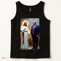 Pro Donald Trump Jesus Christianity Tank Top thumb 2