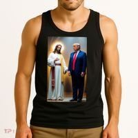 Pro Donald Trump Jesus Christianity Tank Top thumb 3