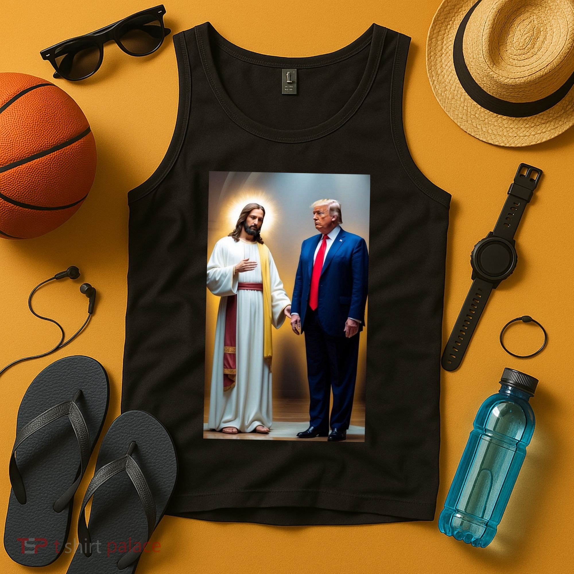 Pro Donald Trump Jesus Christianity Tank Top