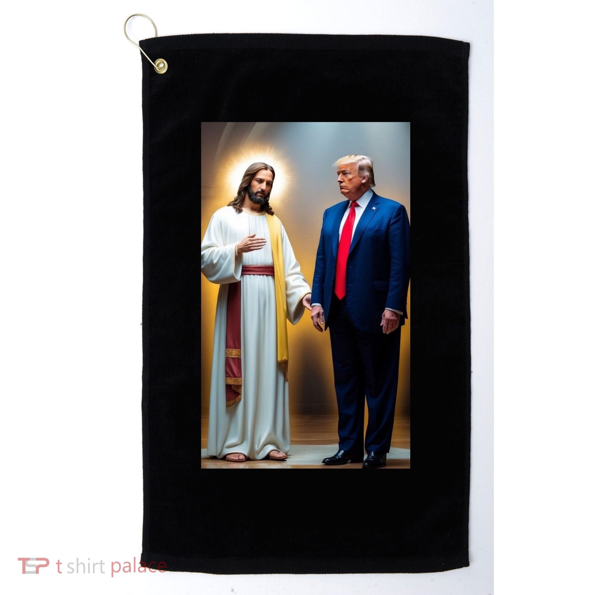 Pro Donald Trump Jesus Christianity Golf Towel