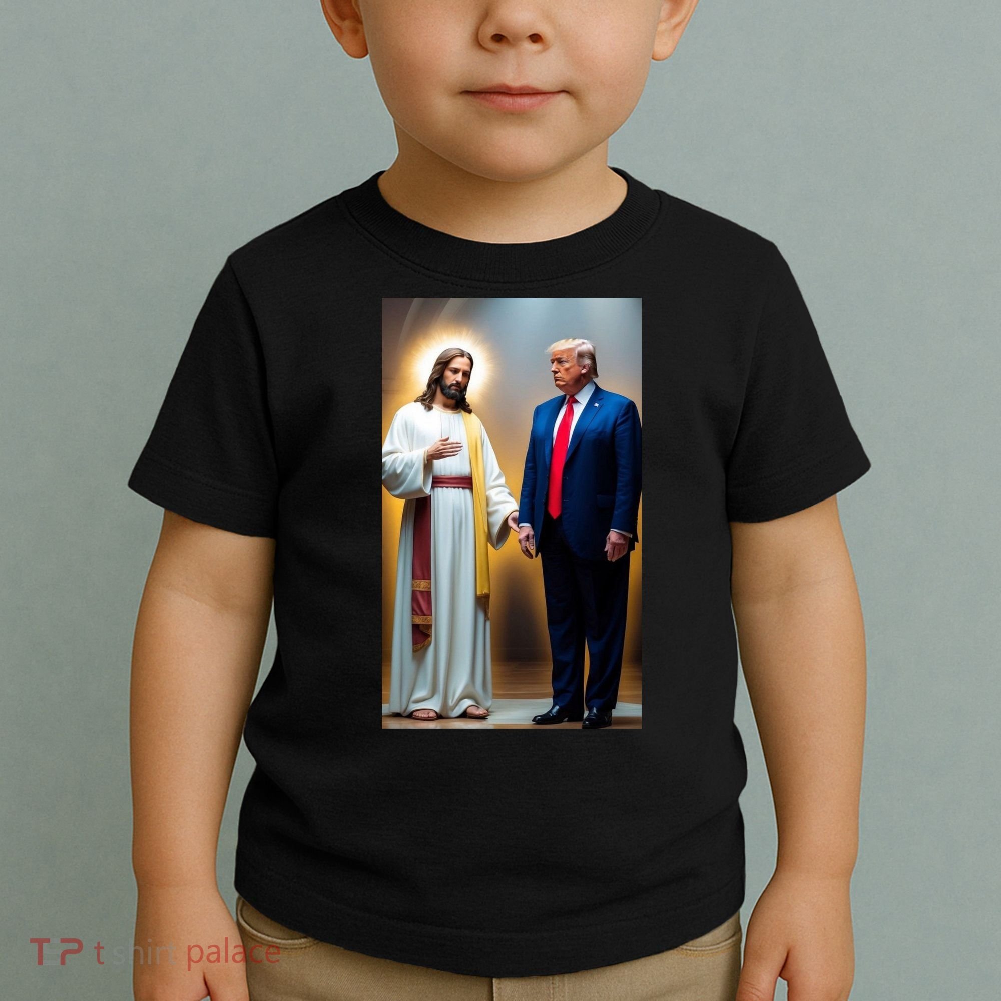 Pro Donald Trump Jesus Christianity Toddler T-Shirt