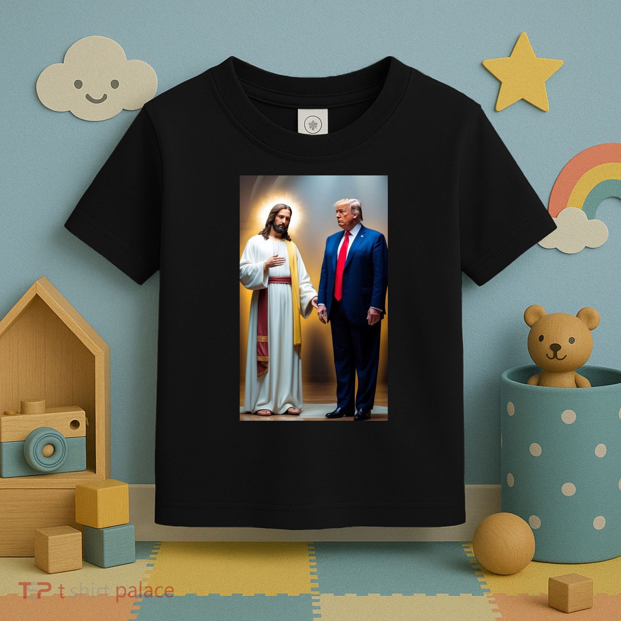 Pro Donald Trump Jesus Christianity Toddler T-Shirt