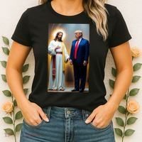 Pro Donald Trump Jesus Christianity Women's T-Shirt thumb 2