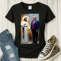 Pro Donald Trump Jesus Christianity Women's T-Shirt thumb 3