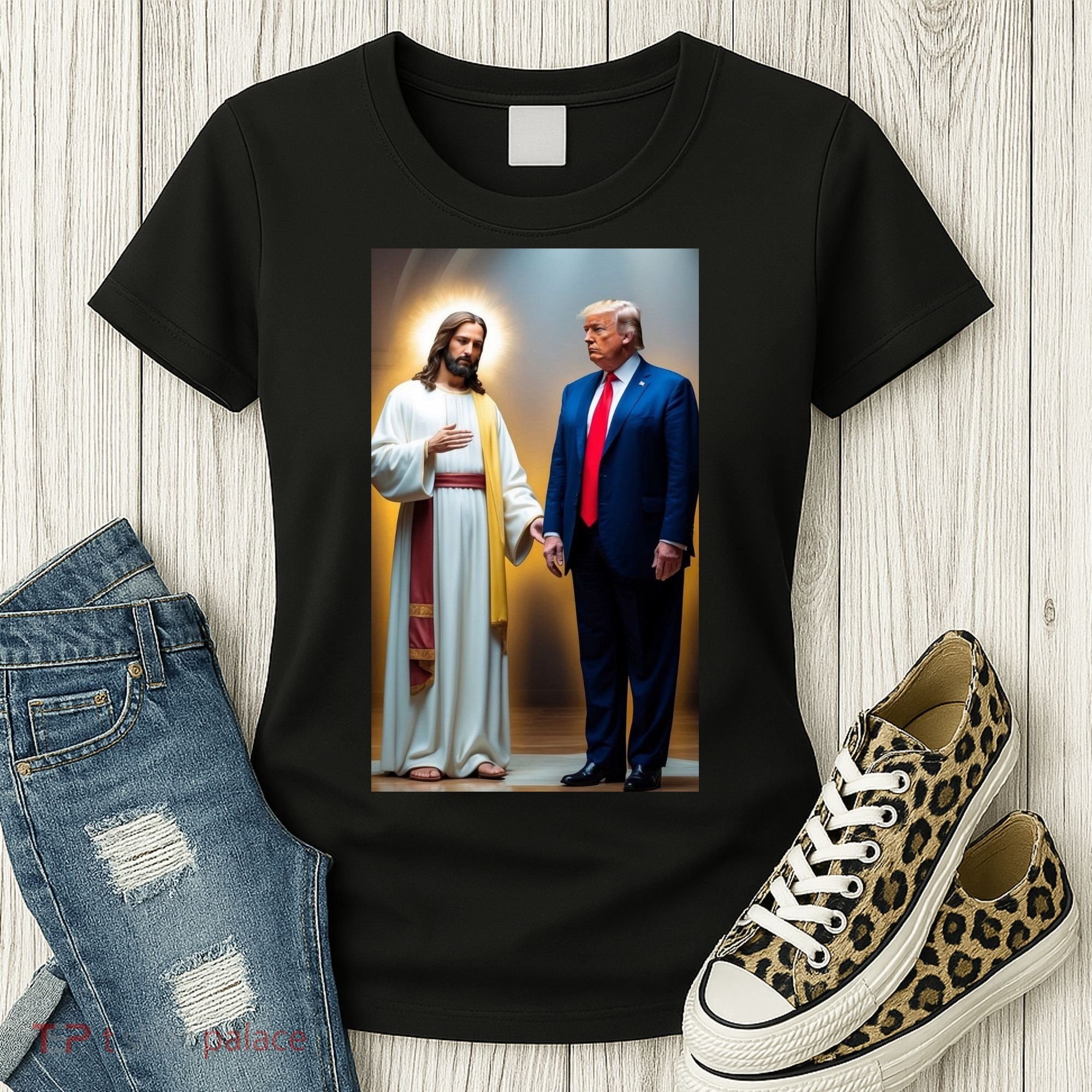 Pro Donald Trump Jesus Christianity Women's T-Shirt