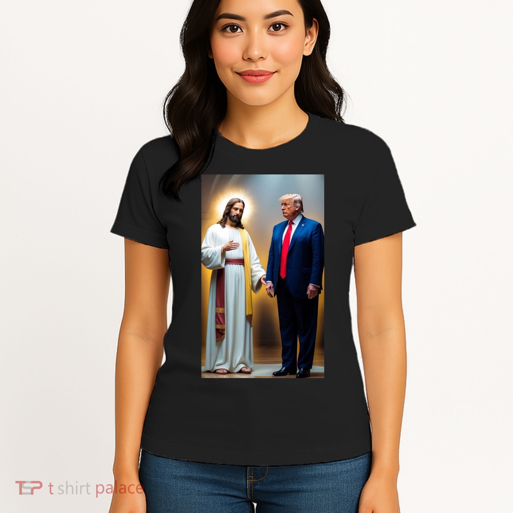Pro Donald Trump Jesus Christianity Women's T-Shirt