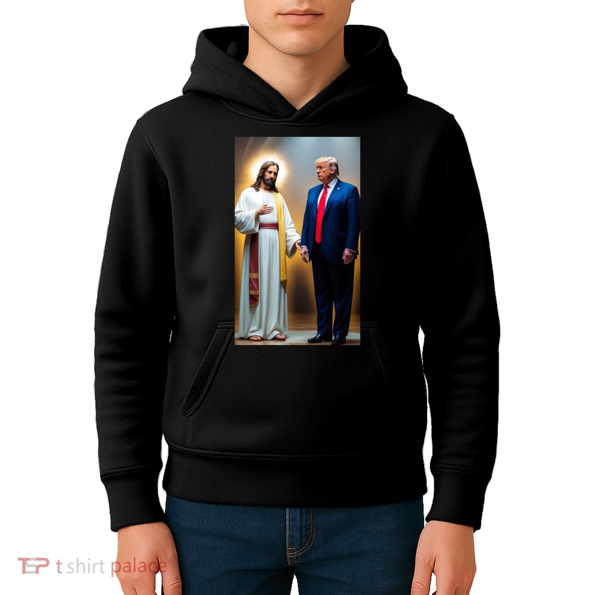 Pro Donald Trump Jesus Christianity Kids Hoodie