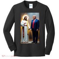 Pro Donald Trump Jesus Christianity Kids Long Sleeve Shirt thumb 0